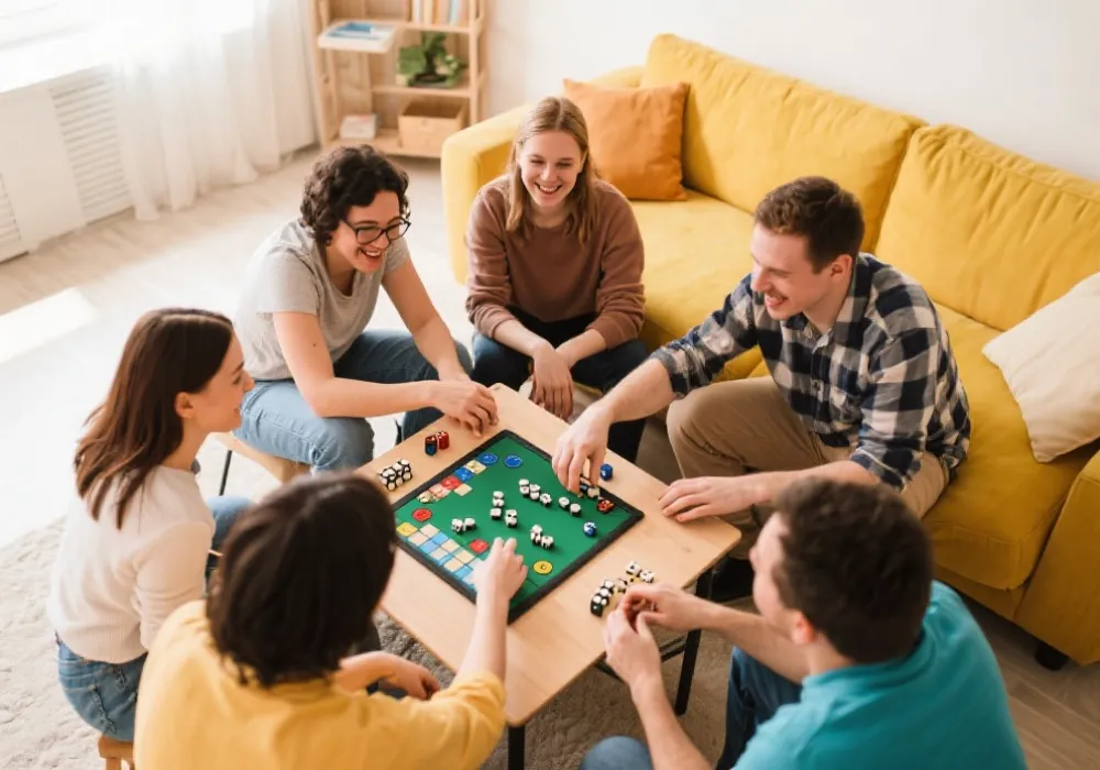 掷骰子桌游场景示意图